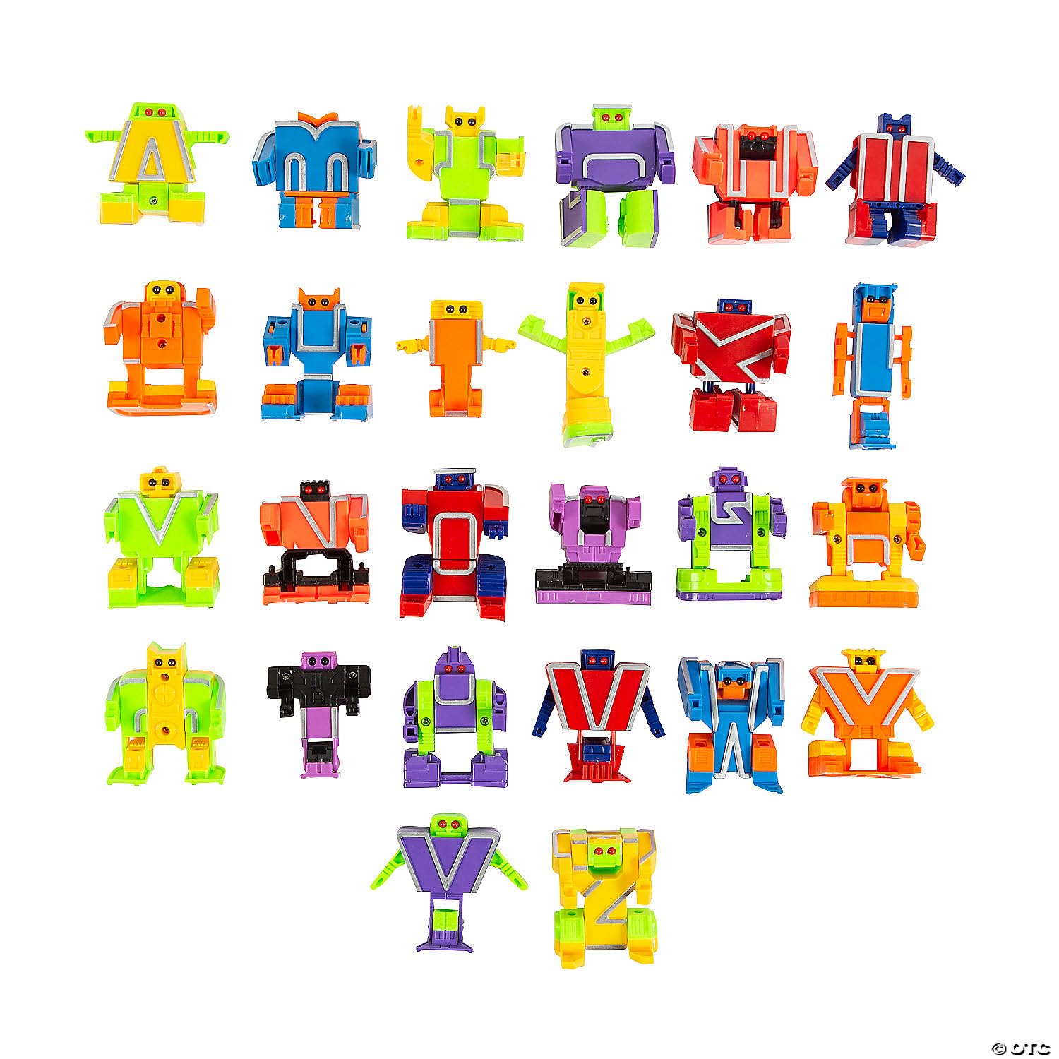 Siiziitoo Alphabet Robots for Kids ABC Learning Toys for Kids Ages 3-5 Alphabots Transforming Letter Toy Robot Alpha Bots Toddlers Education Toy