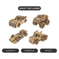 Smartivity Torque Busters 3D Wooden Car Engineering STEM Toy Building Set for Kids Ages 6 and Up, Includes Rubber Bands, Engineered Wood Components