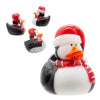 Windy City Novelties 50 Pack - 2" Assorted Winter Themed Rubber Ducky Bath Toys (Red/Red Penguin)