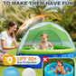 Olutula 2026 Updated Foldable Kiddie Pool with Canopy and 20 Ocean Balls: 47in for Baby Toddler Kids- Summer Water Play Pool with Sprinkler and Shade