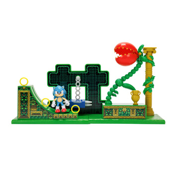 JAKKS Pacific Sonic The Hedgehog Stardust Speedway Zone Playset with 2.5" Sonic Action Figure