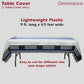Havercamp Police Tablecloth-108x54 Inch-Thin Blue Line-Party Cover