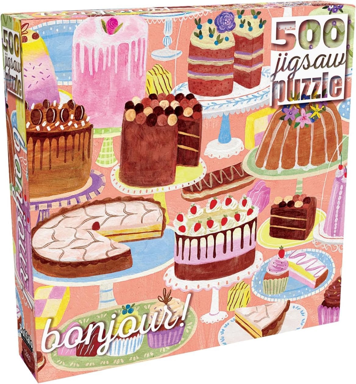 Buffalo Games - Bonjour Cakes Galore - 500 Piece Jigsaw Puzzle for Adults