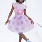 Squishmallows Patty the Cow Little Girls Scuba Cosplay Hooded Tulle Tutu Dress Pink 5