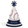 Big Dot of Happiness Batter Up - Baseball Cone Happy Birthday Party Hats for Kids and Adults Set 8 (Standard Size)