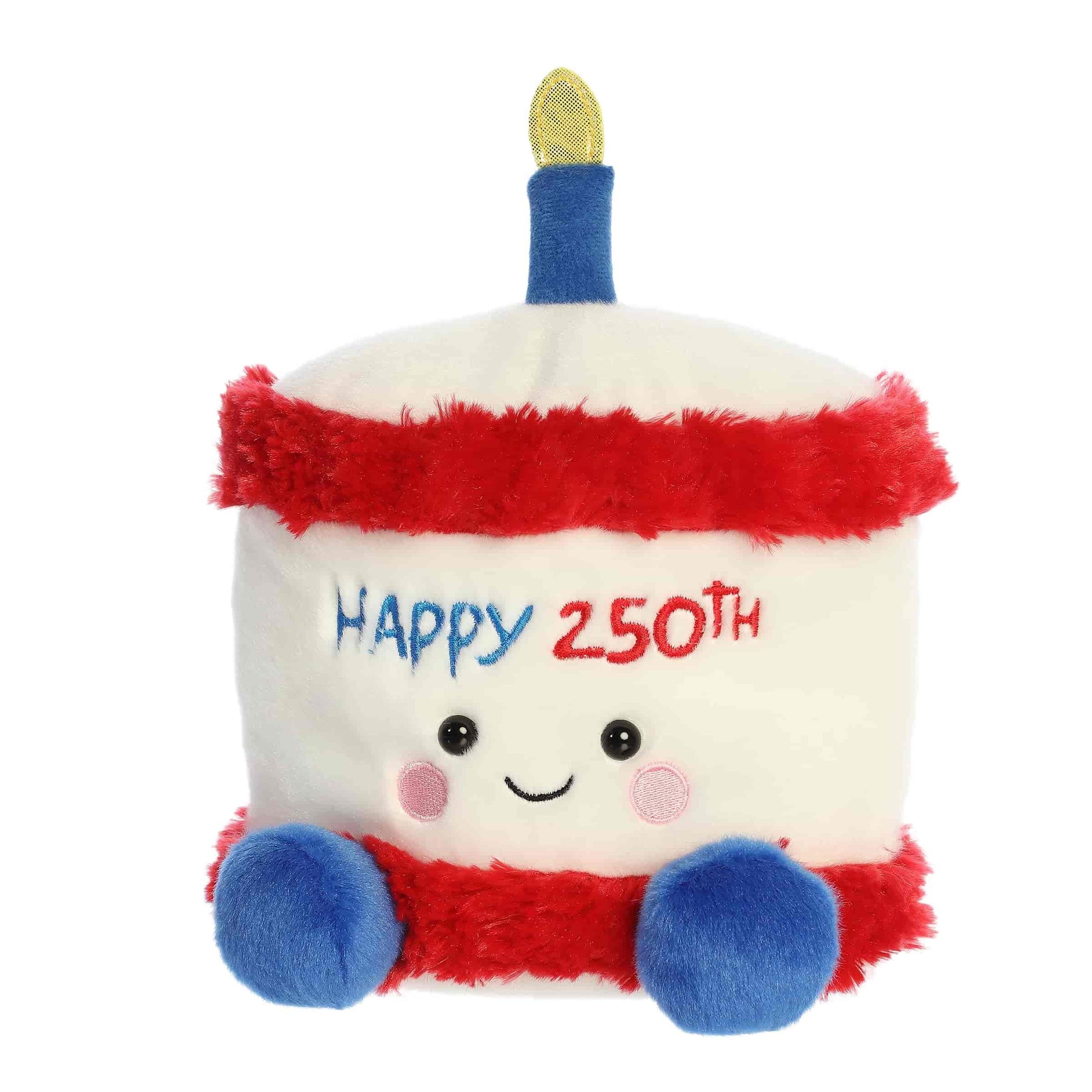 Aurora® Adorable Palm Pals™ Party Sized Limited Edition America B'Day Cake™ Stuffed Animal - Fun Characters Now in Bigger Sizes - Perfect