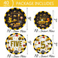 40 Pcs Construction 5th Birthday Party Paper Plates Dump Truck Five Years Old Disposable Paper Dinner Plates 4 Designs Tableware for Construction
