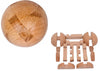 Handmade Wooden Puzzle Magic Ball Brain Teasers Toy Intelligence Game Sphere Puzzles For Adults