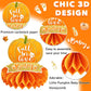 8 PCS Little Pumpkin Baby Shower Decorations Honeycomb Centerpieces Fall Theme Baby Shower Table Decorations Pumpkin Birthday Party Table Toppers