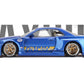 Kaido House Nissan Skyline GT-R (R34) Kaido Works Shinjuku V2 by Mini GT in Blue 158