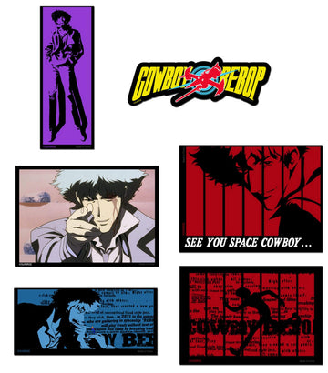 Cowboy Bebop- Spike Screenshots Die-Cut Sticker Set 4"