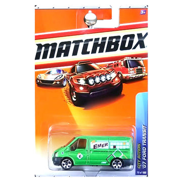 Matchbox 2010 City Action '07 Ford Transit Green EMER