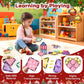ROMDS Magnetic Tiles, Magnetic Building Blocks for Kids Ages 3+ and STEM Magnet Toys, Clear Magnet 3D Blocks Construction Playboards for Boys & Girls