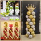 AooeDomi Metal Balloon Column Kit Set of 4, Reusable Telescopic Design with Base, Height Adjustable from 1.5 to 7 Ft, Balloon Stander for Party