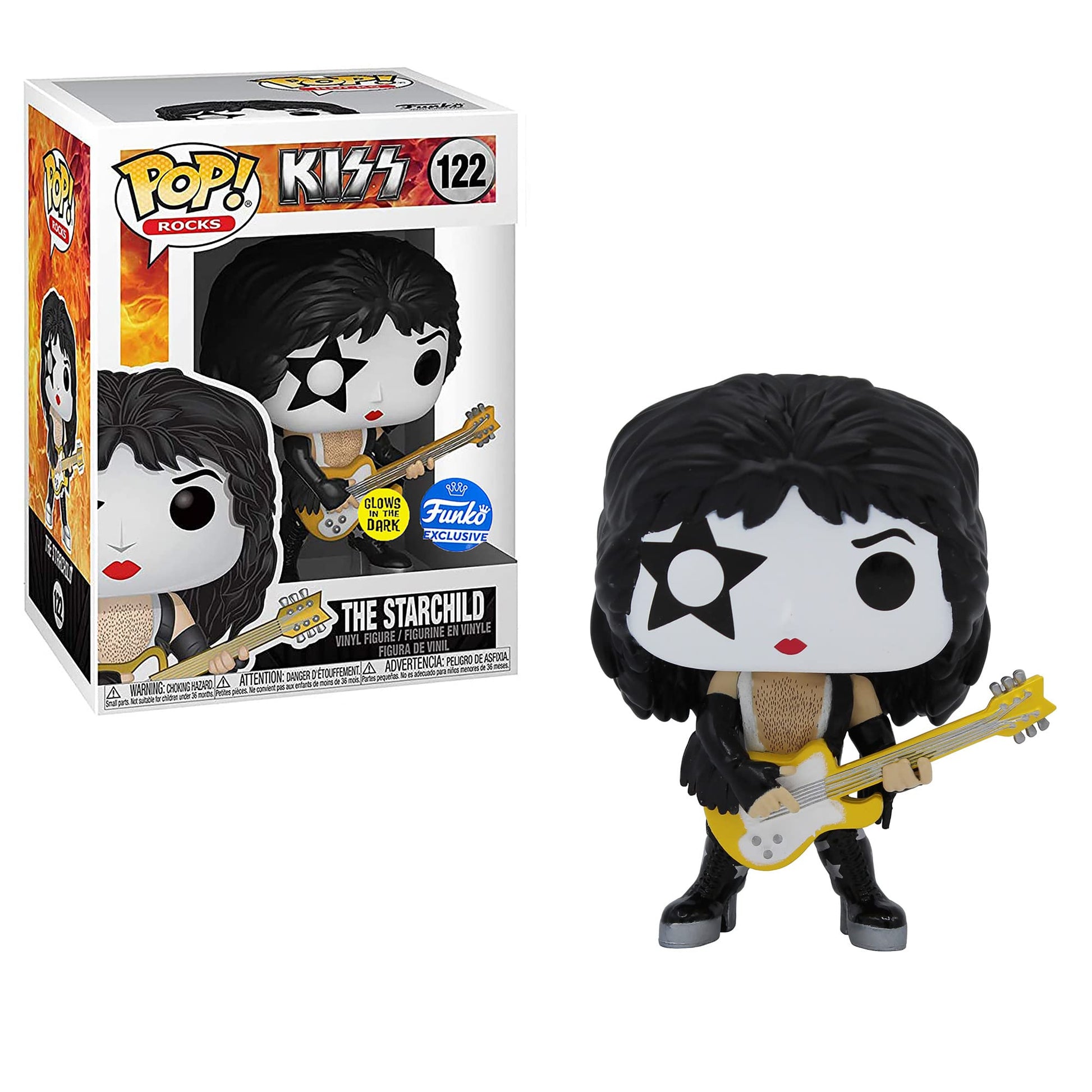 Funko POP! KISS: Band Set - Glow in the Dark Collectible Set - Online Exclusive - The Spaceman, The Starchild, The Demon, The Catman