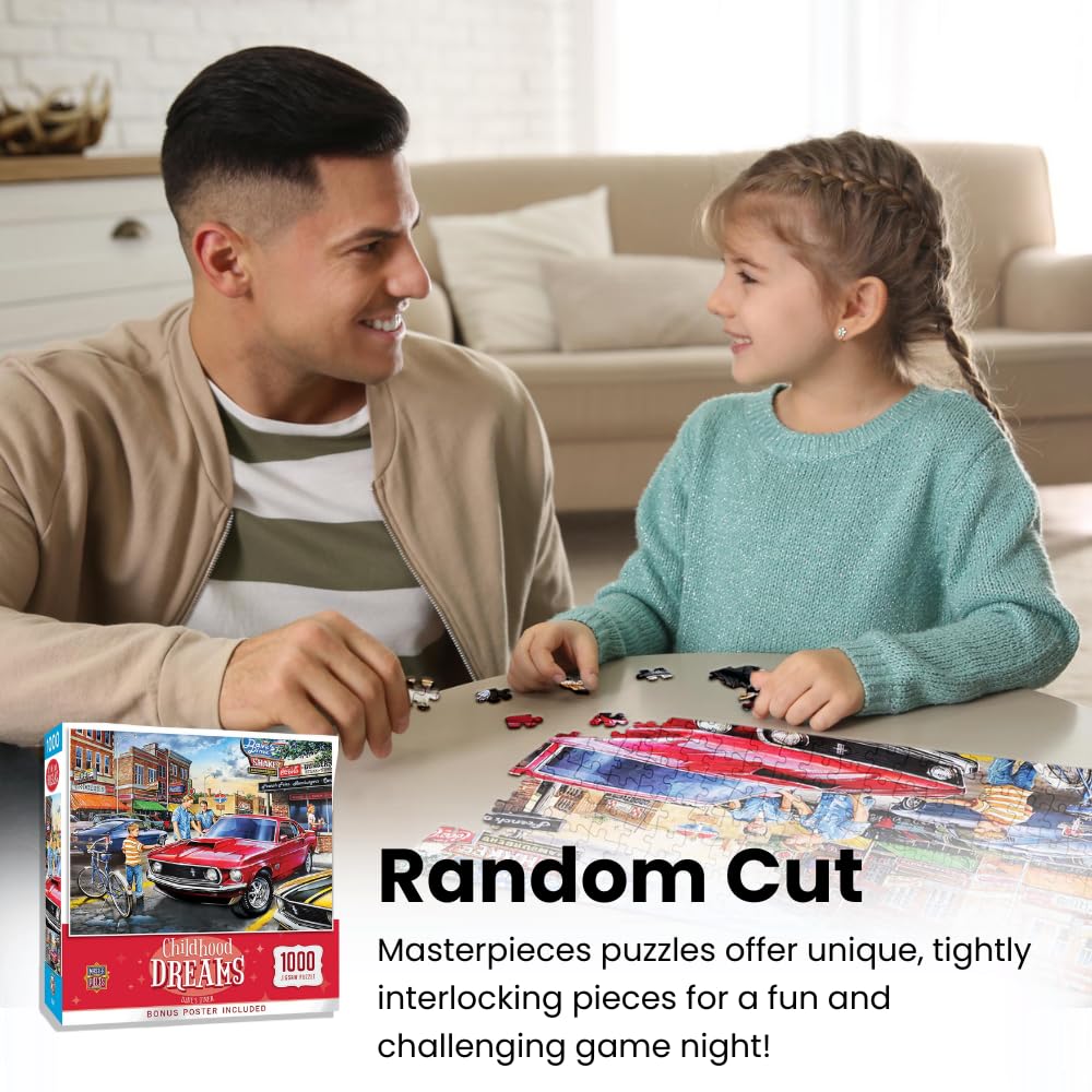 MasterPieces - 1000 Piece Jigsaw Puzzle, Pop’s Quick Stop, Fun for Adults, Family, Kids, Matte Finish, 19.25" x 26.75"
