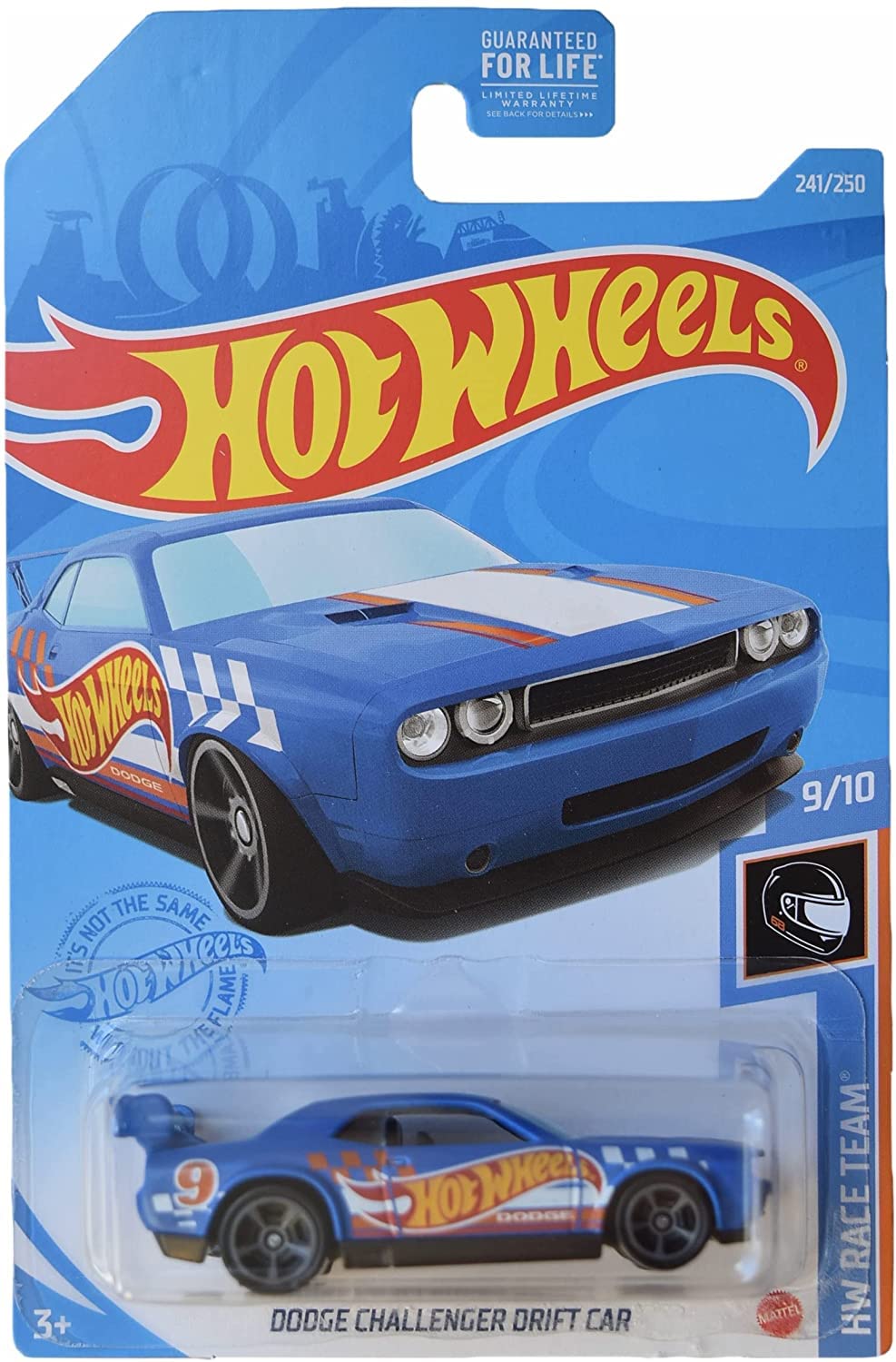 Hot Wheels Dodge Challenger Drift Car, [Blue] 241/250 Race Team 9/10