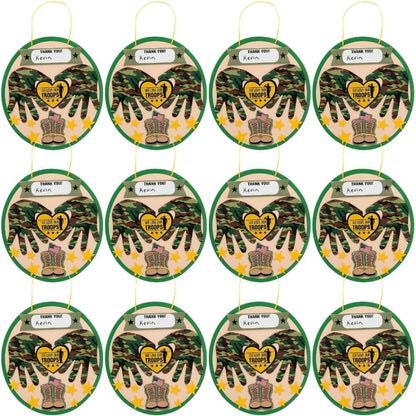 Military Appreciation Handprint Sign Craft Kit - Makes 12