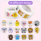 1000 PCS Small Cute Animal Stickers for Students Teachers Classroom Party(1" Diameter / 2 Roll / 16 Designs)