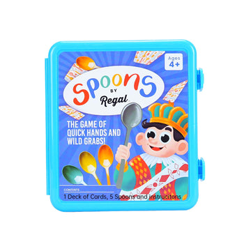 Regal Games Spoons Card Games for Kids - Spoons Game, Deck of Cards, Fun Family Games for Kids and Adults, Playing Cards, Game Night, Travel Games