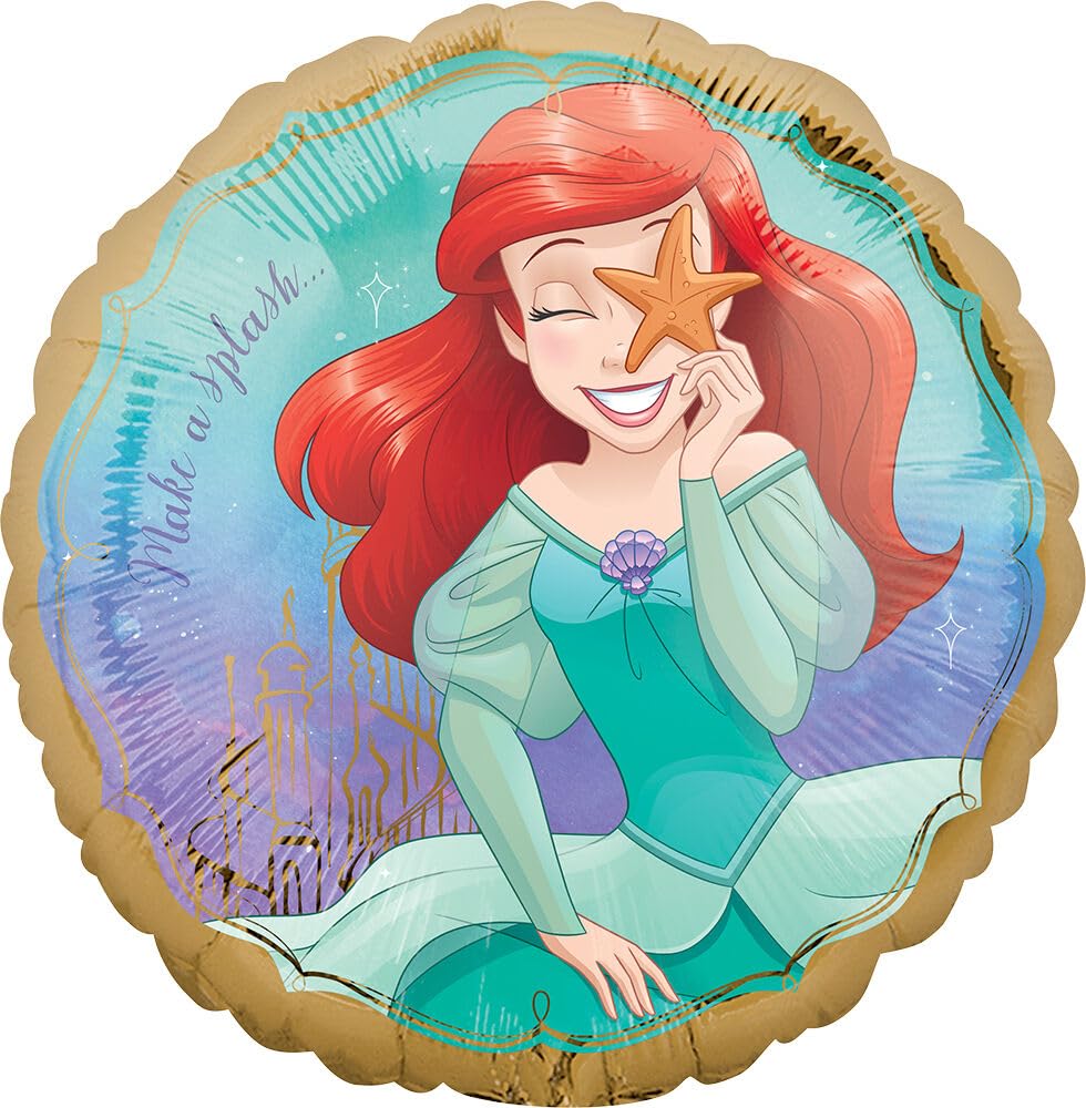 Little Mermaid Birthday Party Supplies 6pc Princess Ariel Balloons Bouquet