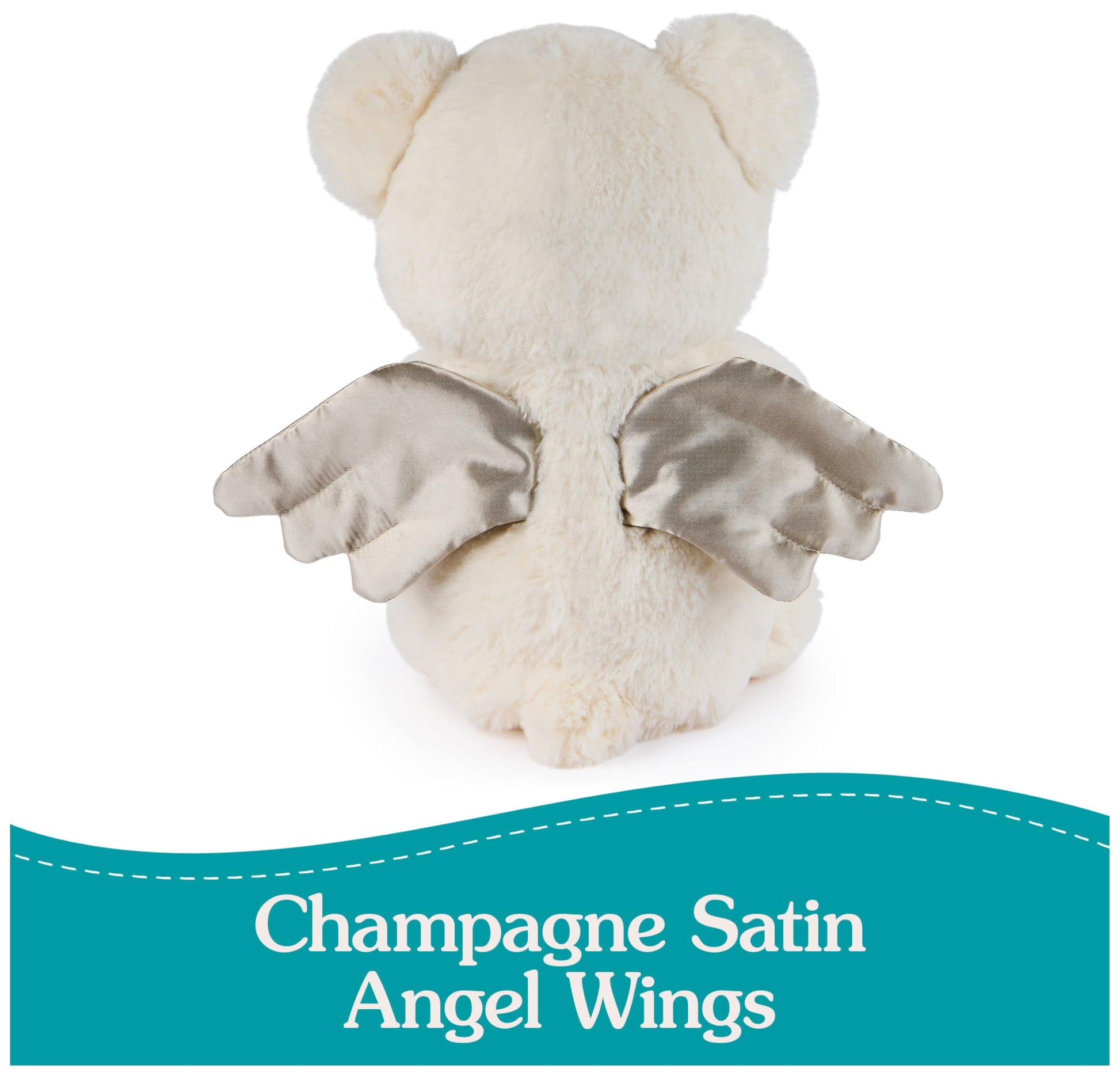 GUND Prayer Angel Teddy Bear with Wings 9” Plush, Recites Prayers, Ages 0+