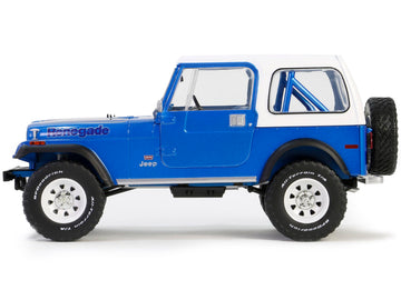 PRE-Order 1978 Jeep CJ-7 Renegade - Captain Blue Metallic (Artisan Collection) Diecast 1:18 Scale Model - Greenlight 19139