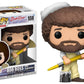 Funko Pop! Television: Bob Ross - The Joy of Painting in Overalls with Paintbrush #559 Vinyl Figure (Bundled with Pop Box Protector Case)