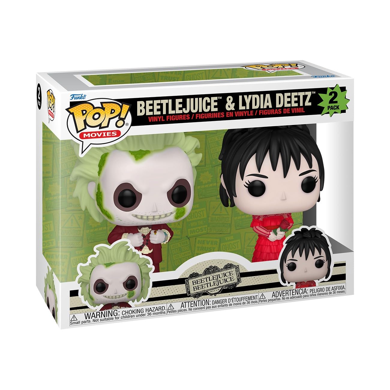 Funko POP! Movies: Beetlejuice - Beetlejuice & Lydia Deetz 2 Pack