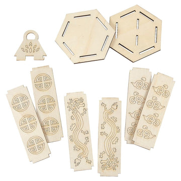 Fun Express Color Your Own Asian Lanterns - 6 Pieces