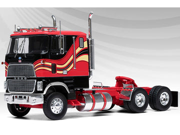 1985 CL 9000 Truck Tractor Red and Black with Graphics 1/43 Diecast Model by IXO Models U43TR003