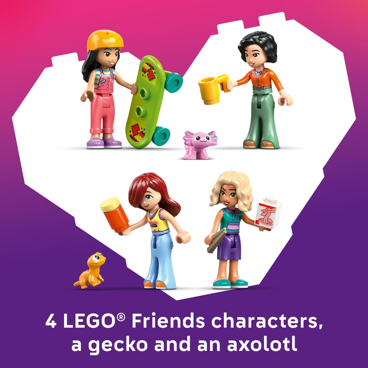 LEGO Friends Liann’s Family House Building Toy for Girls & Boys - Pretend Play Set for Kids, Ages 7+ - W/4 Minidolls, 2 Toy Pet Figures, & Doll House