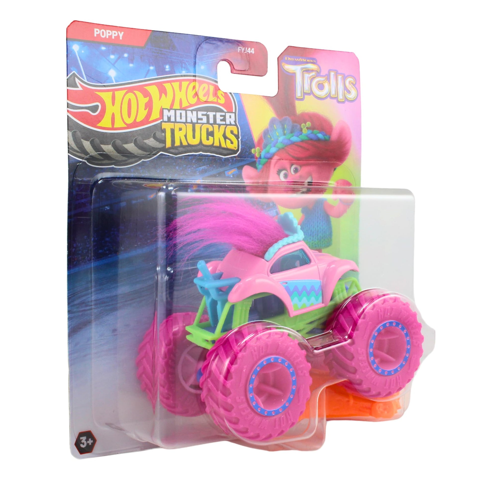 Hot Wheels Monster Trucks New for 2024 1:64 Scale (Trolls Poppy)