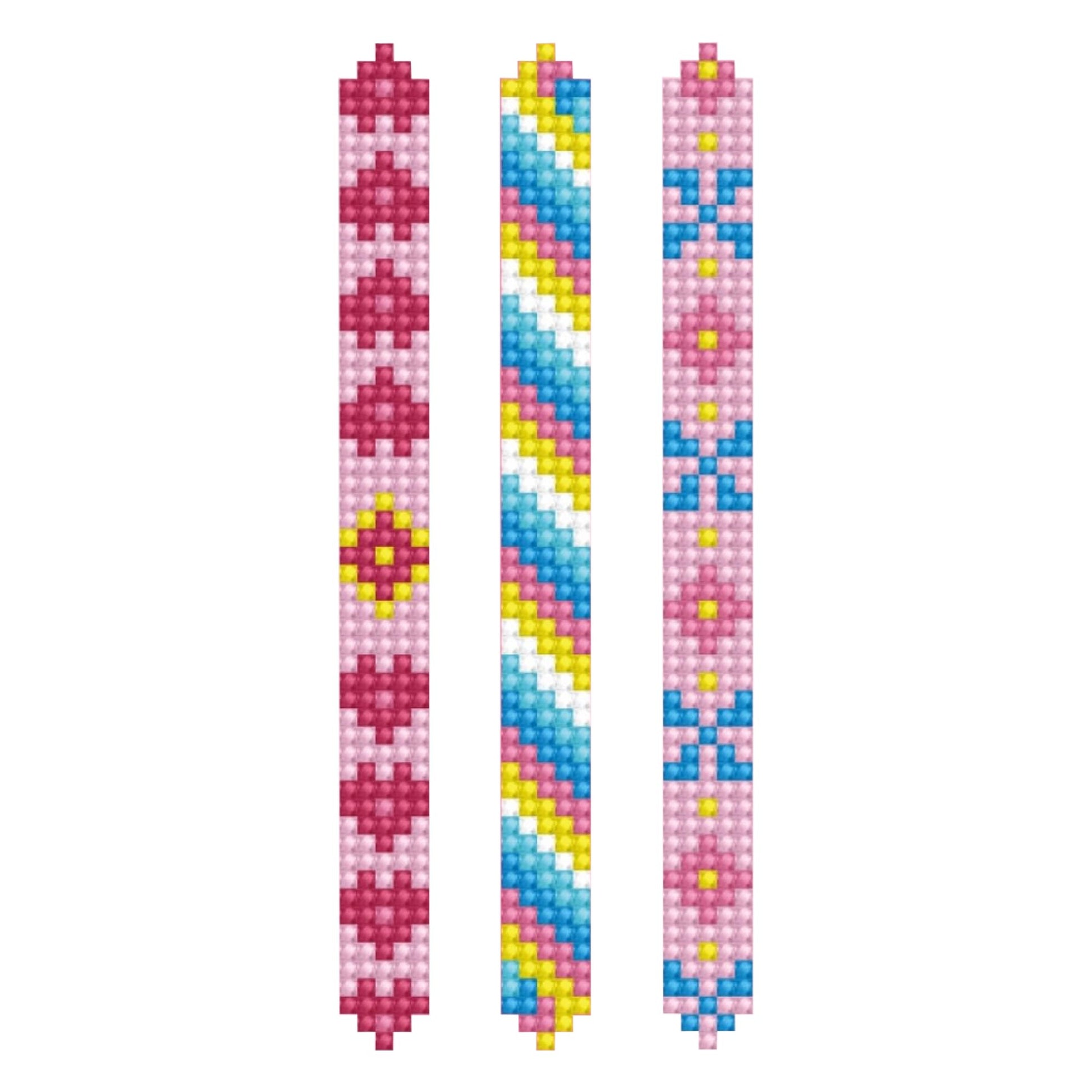 DIAMOND DOTZ Kits Dotzies - Pinks, Diamond Art Bracelet Making Kit Adults, DIY Bracelet Kit, Diamond Painting Bracelet Kit for Adults, Bracelet Making