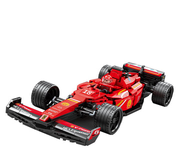 CoPlanaire 300+ PCS Race Car Toy Building Set for Kids, Boys & Girls, Adults Building Car Construction Toy Gift for Birthday, Holiday (Red)