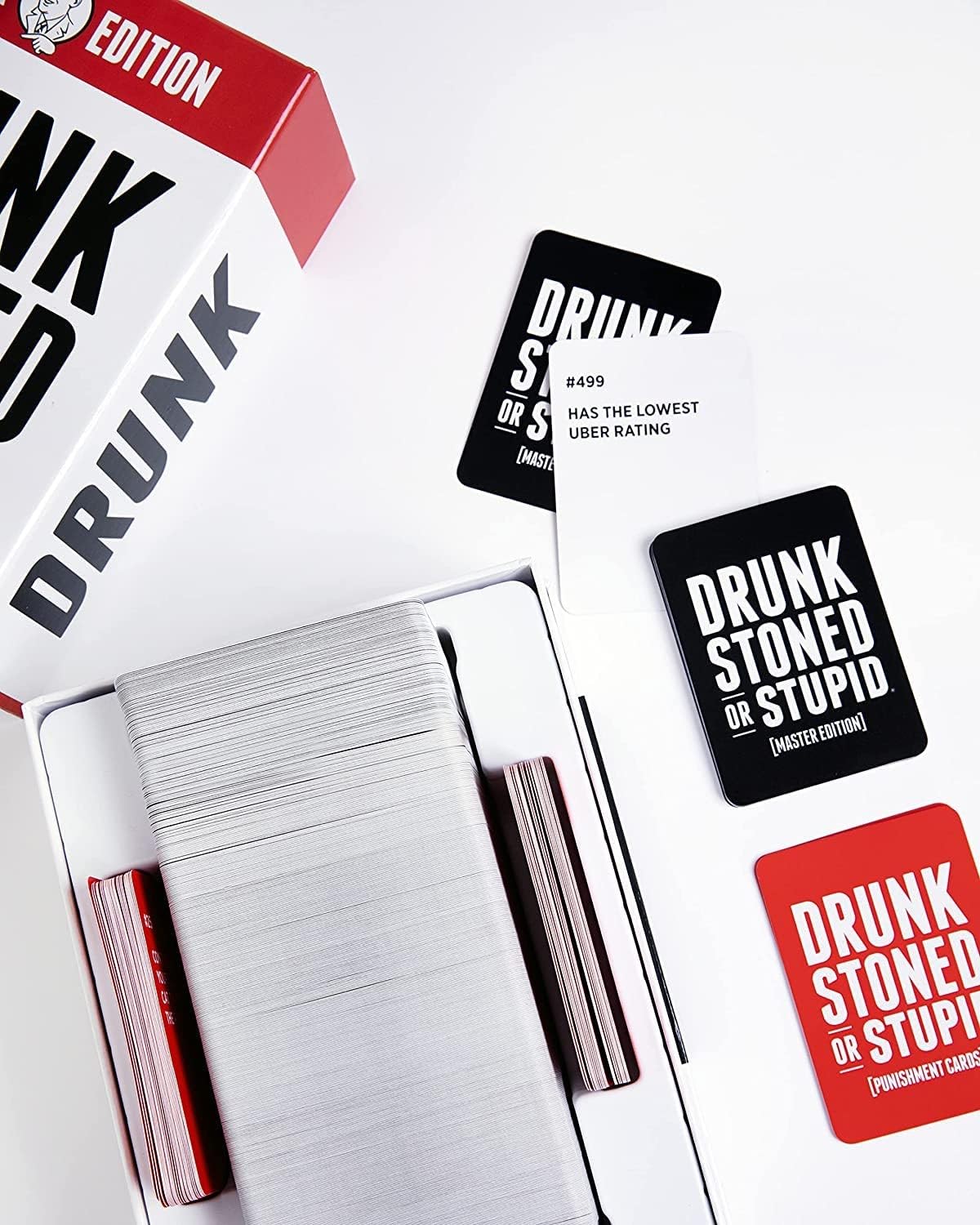 Drunk Stoned or Stupid *Master Edition* | Card Game with 550 Prompt Cards