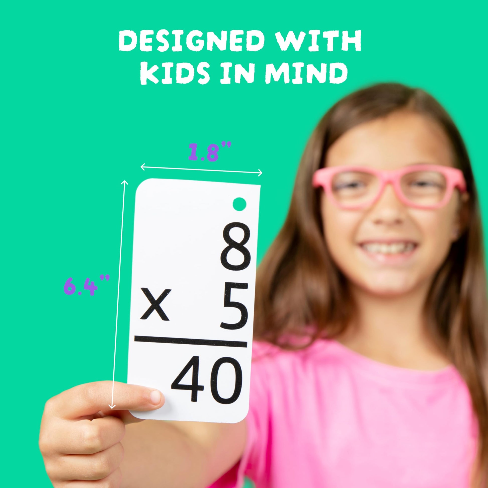 Star Right Multiplication Flash Cards - 169 Hole-Punched Math Study Multiplication Cards with 2 Binder Rings - Times Tables Practice Set for Kids Ages