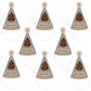 Big Dot of Happiness Party 'Til You're Pooped - Cone Poop Emoji Happy Birthday Party Hats for Kids and Adults - Set of 8 (Standard Size)