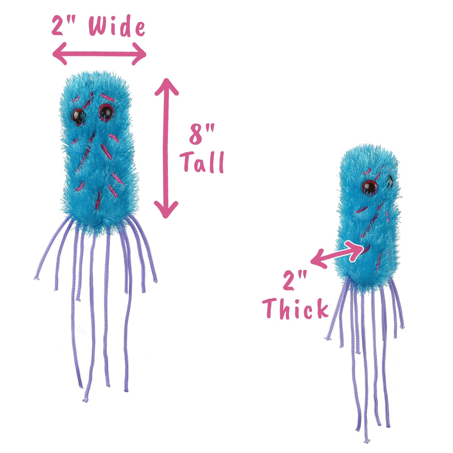 GIANT MICROBES Pseudomonas Plush - Learn About This Bacteria and Health, Educational Gift for Scientists, Doctors, Public Health Workers, and Anyone