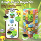 CEMECER Magnetic Blocks, 100PCS 1in Zombie Magnetic Building Blocks Toy for Kids Build Cubes, Stacking Magnetic Tiles, Sensory Montessori Construction