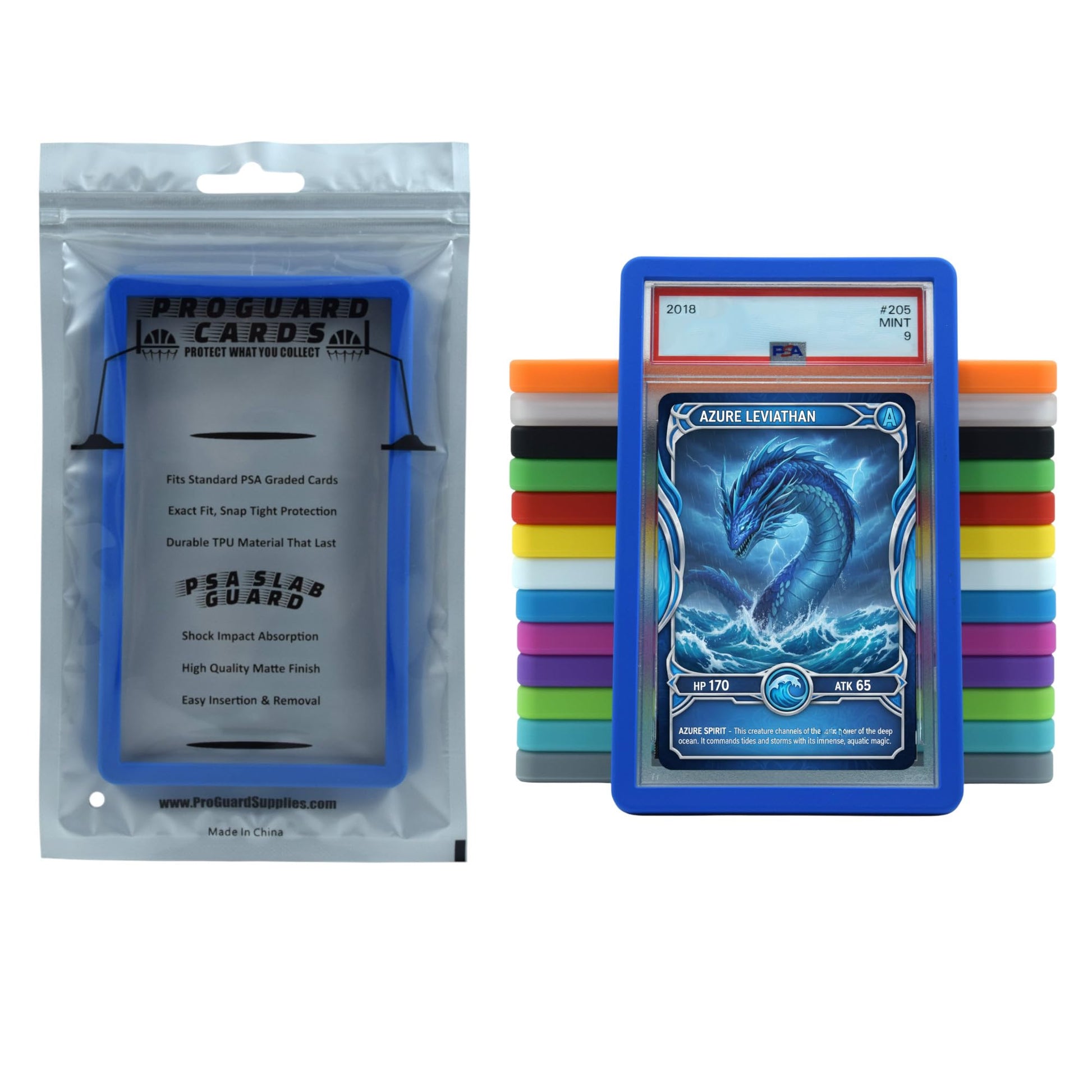 ProGuard Cards PSA Slab Guard Bumper for Standard PSA Graded Cards | Strong TPU, Exact Fit, Snap Tight Protection | Shock Absorption | Matte Finish