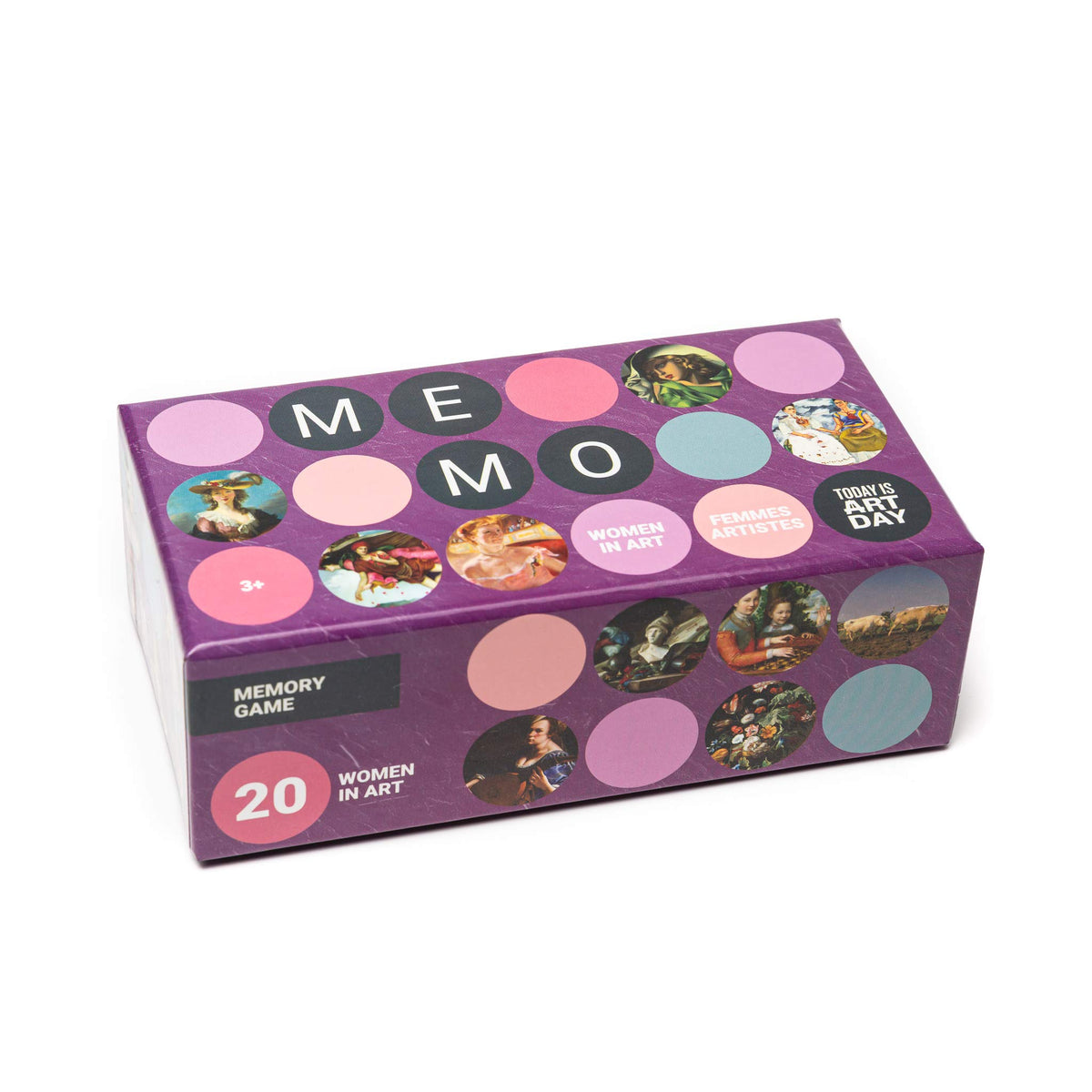 Today is Art Day Memory Game - 20 Women in Art Matching Tiles Game