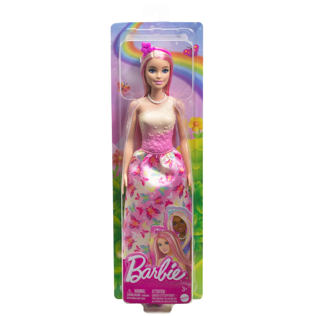 Barbie Royal Doll with Pink & Blonde Fantasy Hair and Themed Accessories