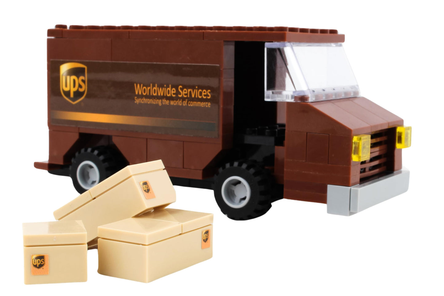 Daron UPS Package Car Construction Toy BL99977, Brown