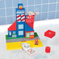 BathBlocks Floating Coast Guard Set, Red & Whte