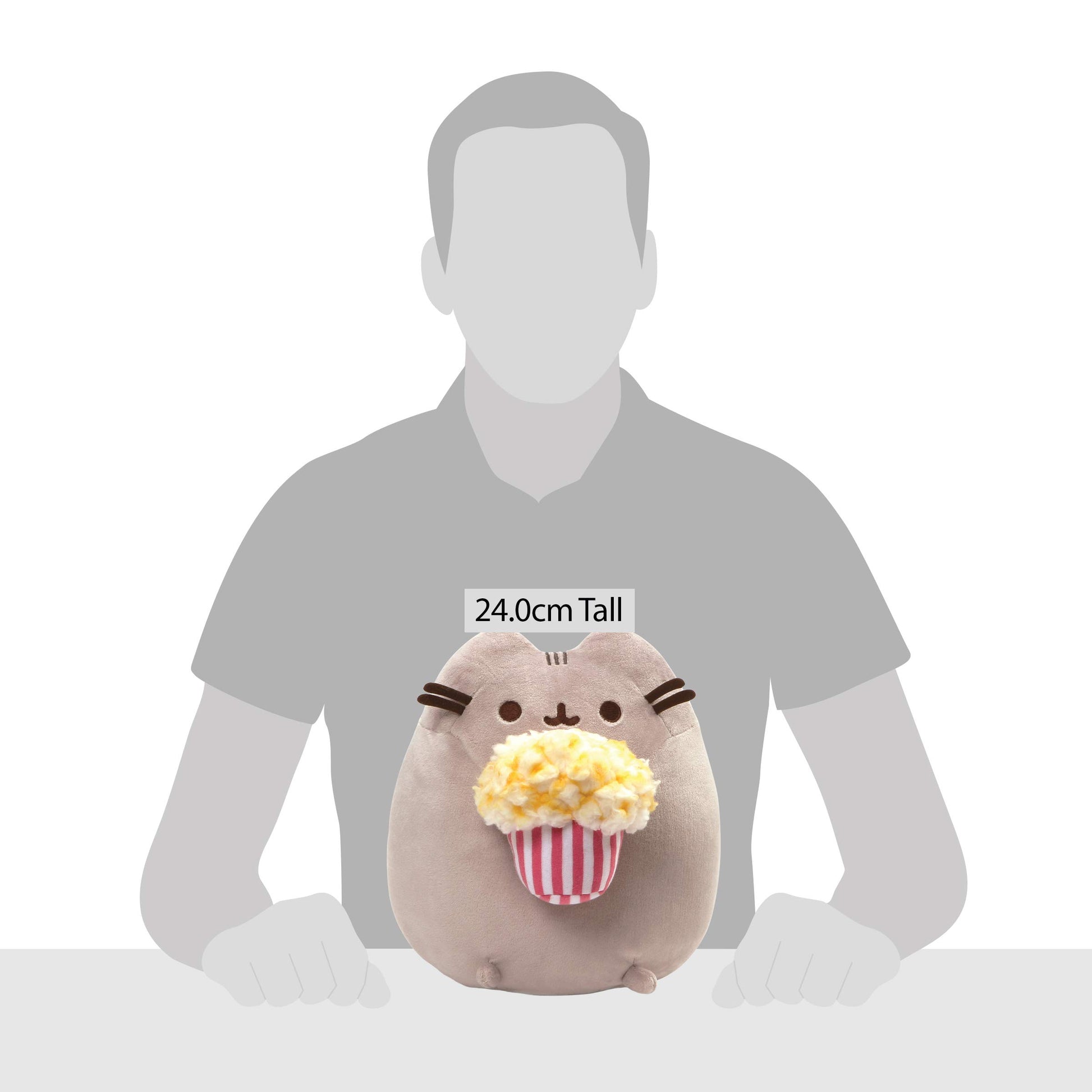 GUND Pusheen Popcorn Snackable 9.5-Inch Plush Toy for Ages 8+