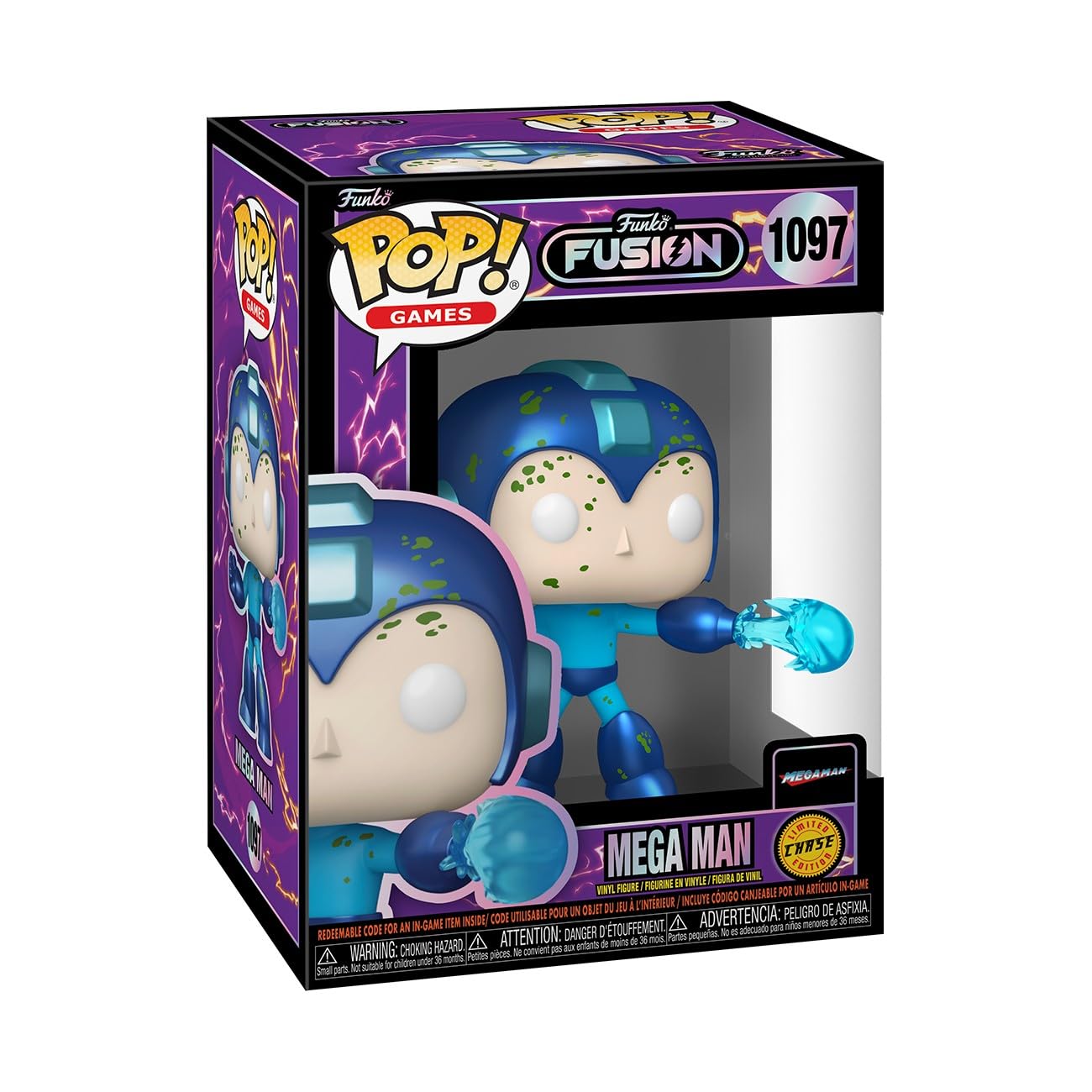 Funko Pop! Games: Fusion - Megaman - Mega Man - 1/6 Odds for Rare Chase Variant Fusion - Collectable Vinyl Figure - Gift Idea - Official Merchandise