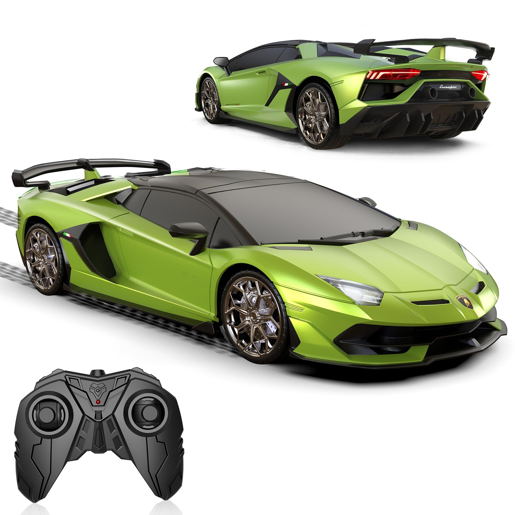 AEROQUEST 1:16 Lamborghini Remote Control Car ?Green?