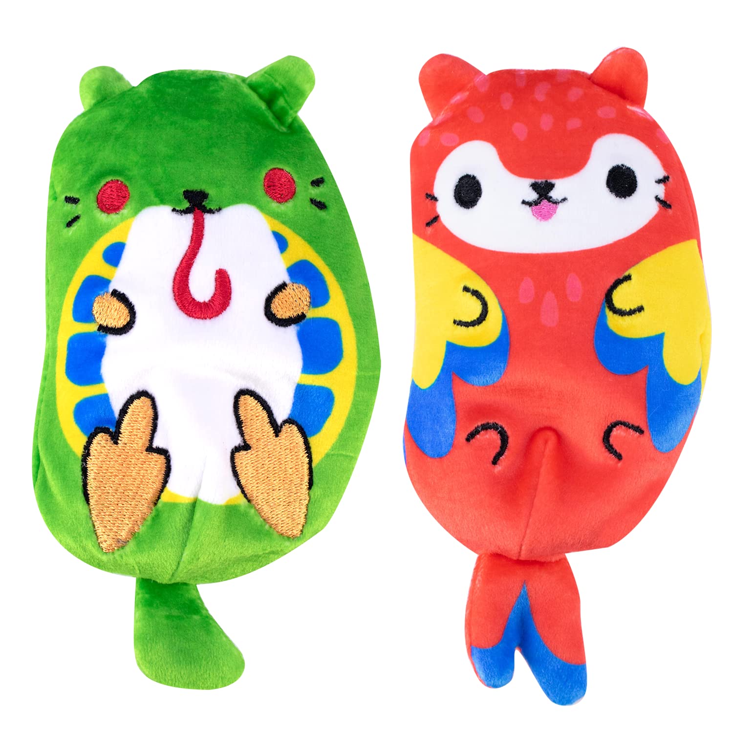 Cats vs Pickles - 12-Pack Assortment #14 Gold Wave - 4" Cute Cuddly Collectible Bean Plush Toy - Collect These as Stocking Stuffers, Fidget Toys, or