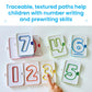 hand2mind Sensory Number Trays, Learning Numbers for Kids, Fine Motor Activities, Counting Toys for Sensory Seeking Kids, Texture Toys, Pre-Writing